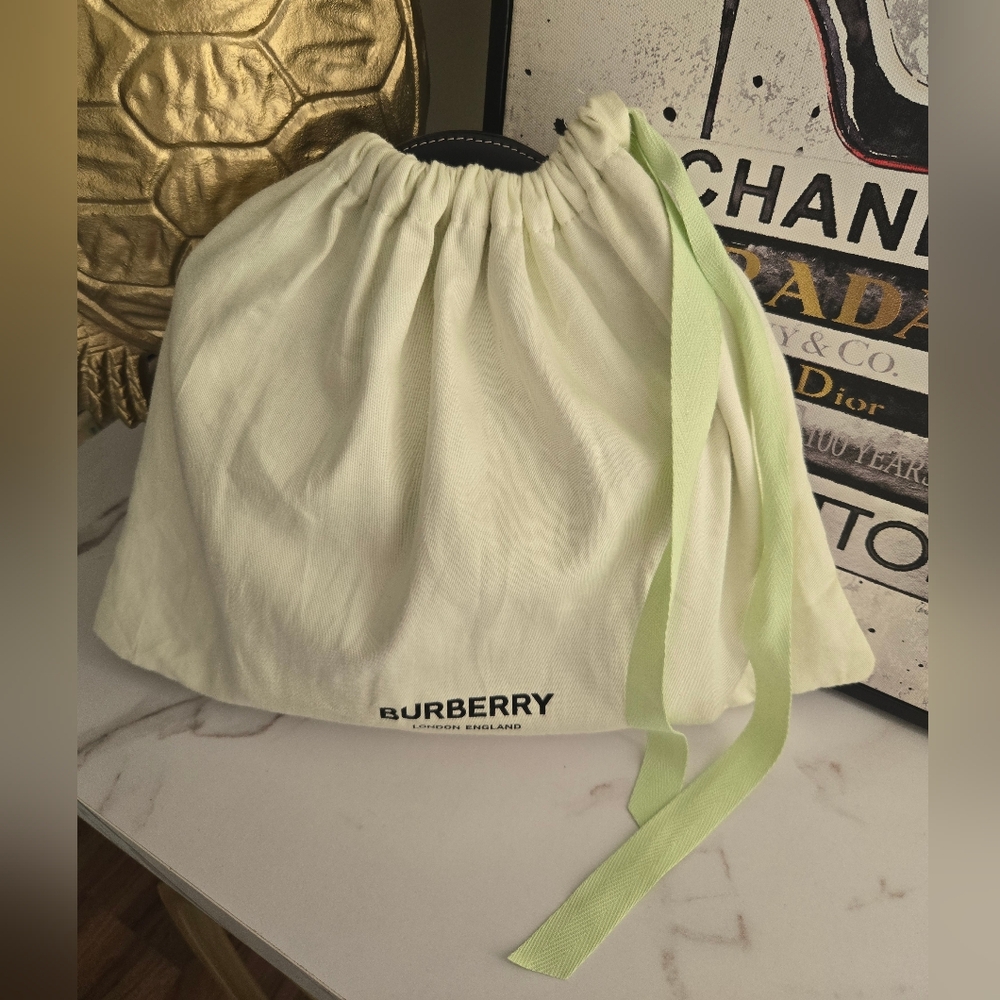 Burberry Pocket Mini Topstitched Bag With Strap EUC - Picture 16 of 16